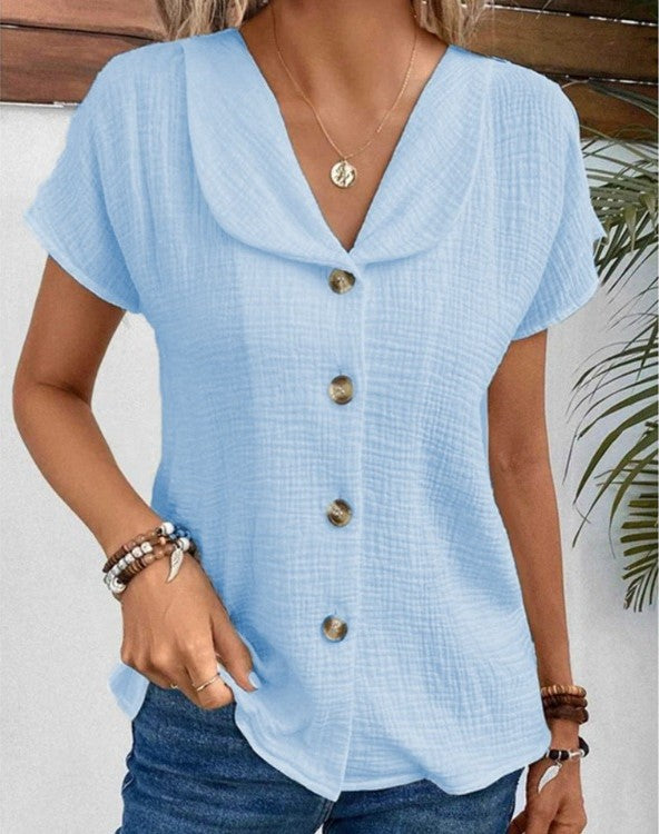 MOON | TOP WITH COLLAR AND BUTTONS